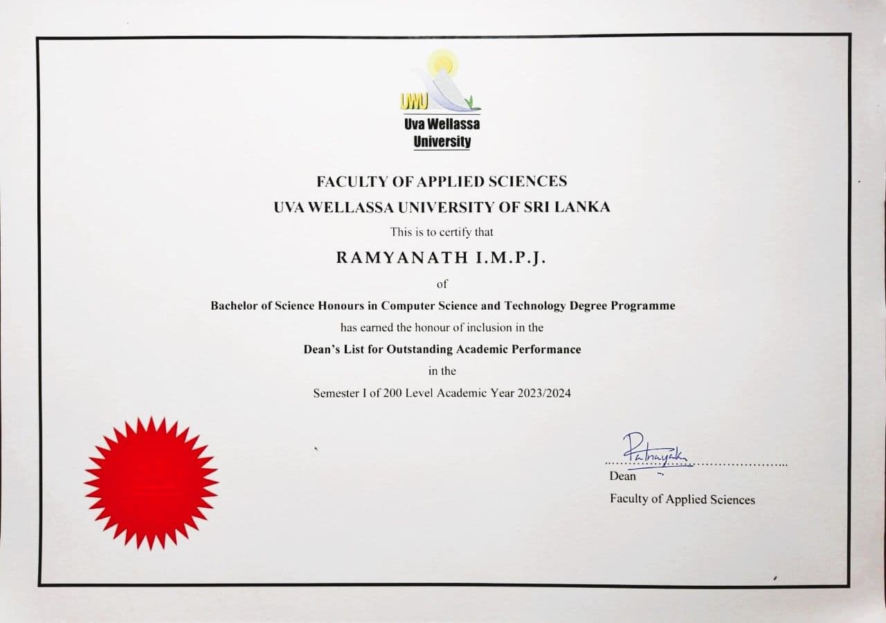 Academic Performance - Dean's list